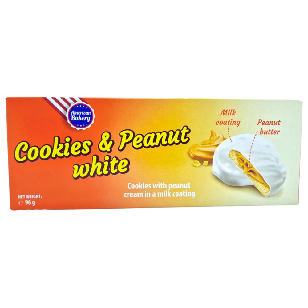 American Bakery Cookies & Peanut White 96g - CandyRoyal