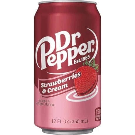 Dr Pepper Strawberries & Cream 355ml - CandyRoyal