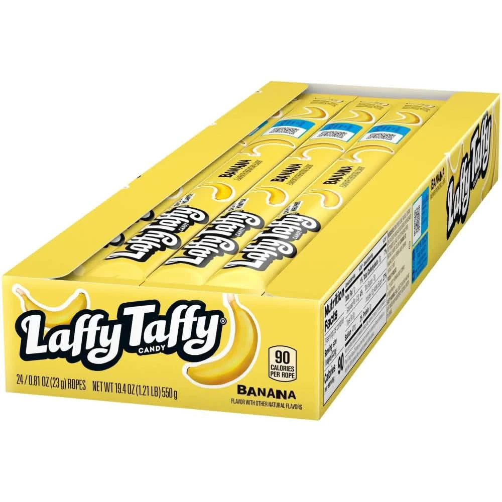 Laffy Taffy Rope Banana (24 x 23g) - CandyRoyal