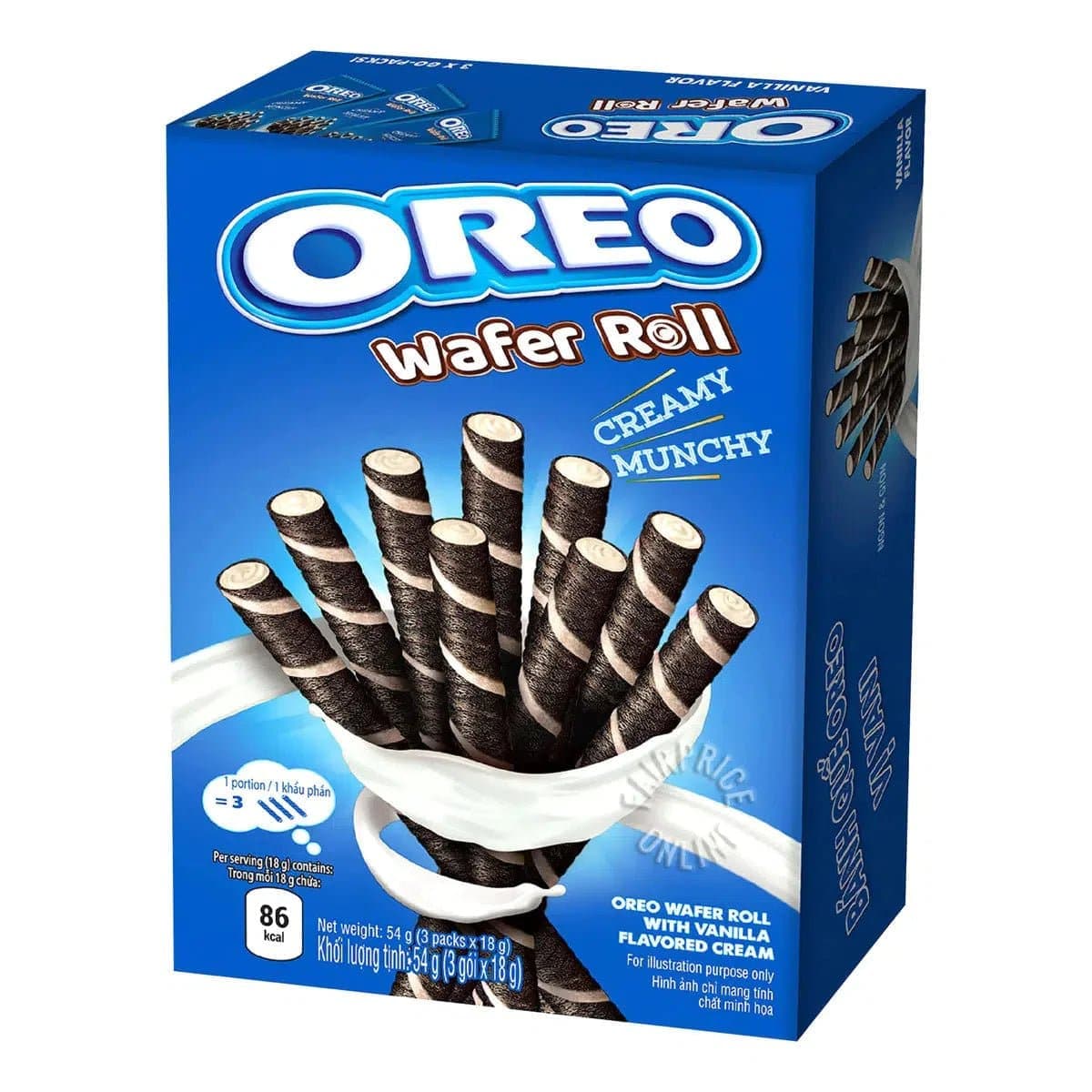 Oreo Wafer Roll Vanilla 54g - CandyRoyal