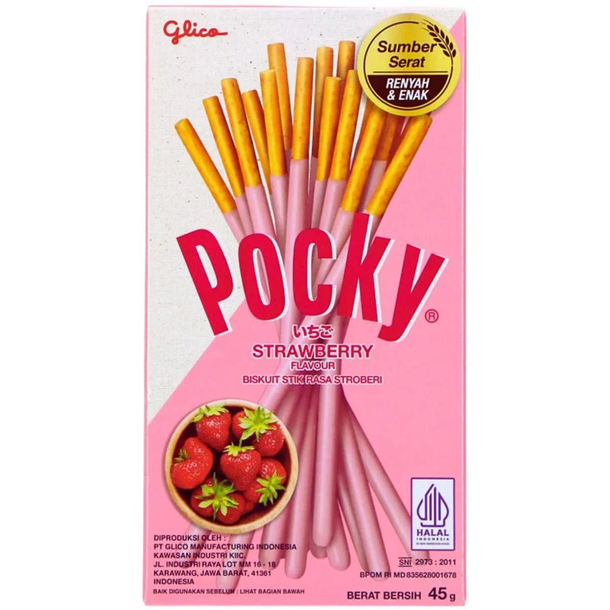 Pocky Strawberry 45g - CandyRoyal