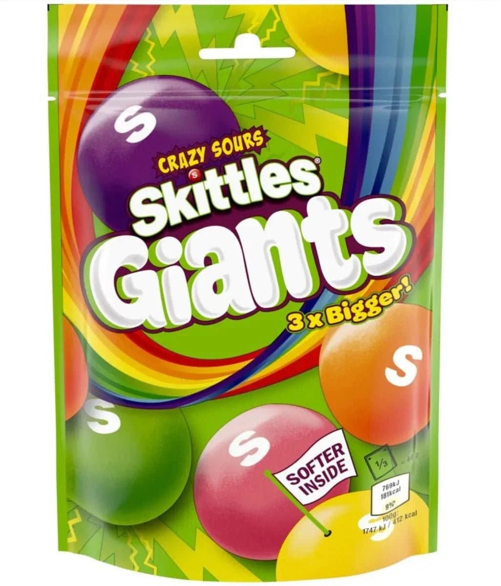 Skittles Giants Crazy Sours 132g - CandyRoyal