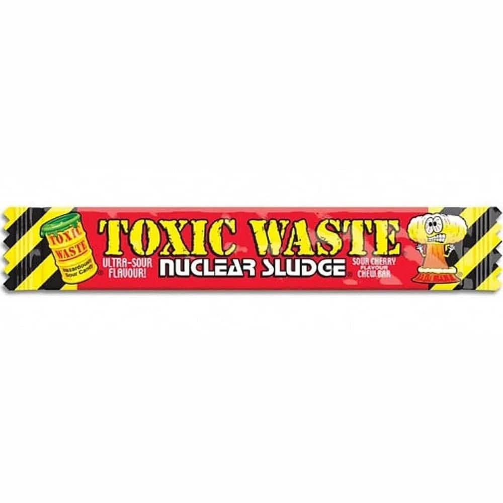 Toxic Waste Nuclear Sludge Chew Bar Sour Cherry 20g - CandyRoyal